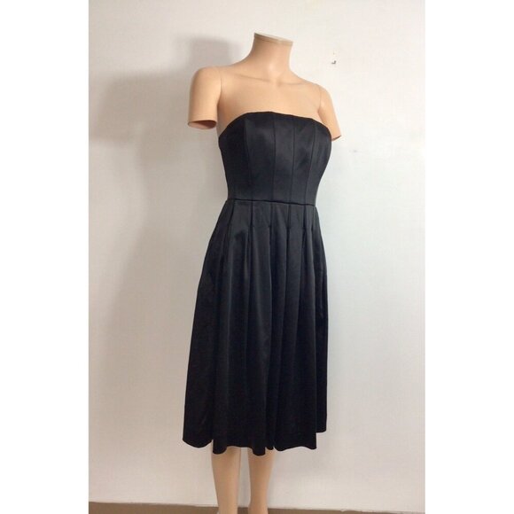Calvin Klein Strapless Satin Dress Womens 2 - Picture 6 of 11